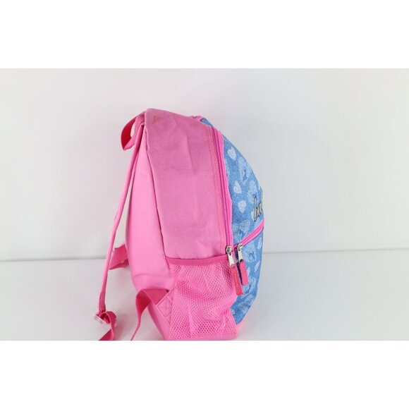 Vintage Baby Phat Distressed Spell Out Cat Heart Backpack Book Bag Carry On Pink main image 7